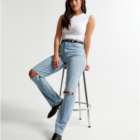 Abercrombie & Fitch - The 90s Straight Ultra High Rise - CURVE LOVE - 8/29 - Picture 9 of 9